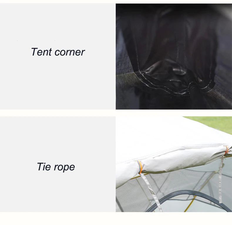 Cheap Goat Tents Hewolf Rain proof Tow Person Double Decked Outdoor Camping Tent 7075 Aluminum Alloy Tent Pole Tent Portable Winter   